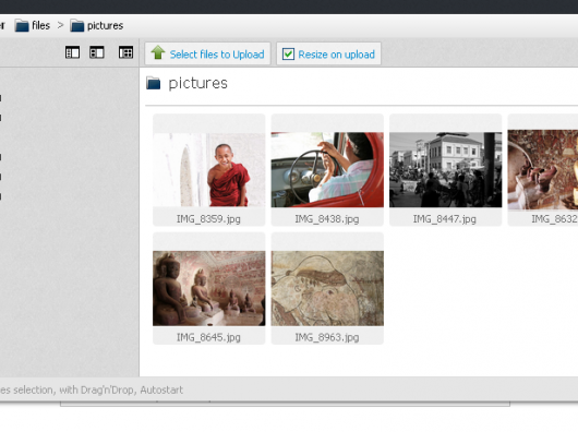 Upload ili izbor fotografija te dokumenata
