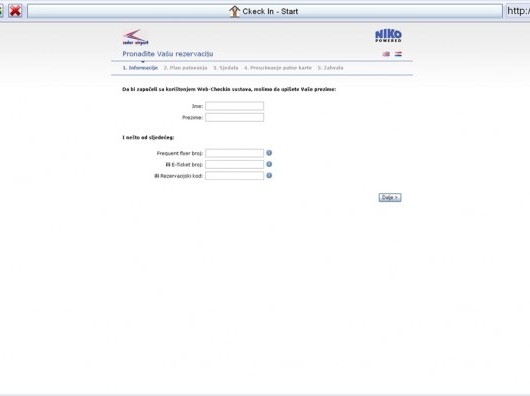 Info kiosk za ispisivanje karata na zračnoj luci Zadar